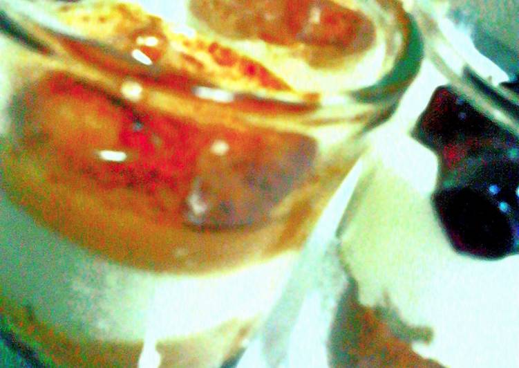 blueberry cheesecake & banoffee pie in shotglass blueberry cheesecake & banoffee pie in shotglass