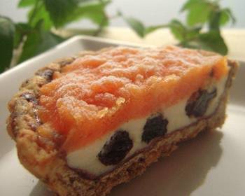 The New Way Making Recipe Ice Cream Tart With Grownup Persimmon Flavor Practical Delicious