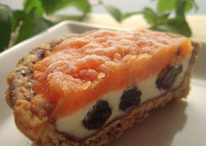 Simple Way to Make Quick Ice Cream Tart With Grown-up Persimmon Flavor