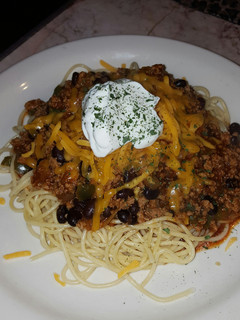 A picture of Chilli spaghetti.