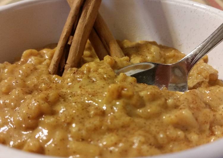 Step-by-Step Guide to Prepare Homemade Pumpkin Pie Rice Pudding