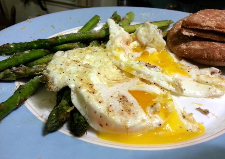 Recipe of Favorite skye&#39;s sunshine eggs and asparagus… seriously, it&#39;s  amazing!