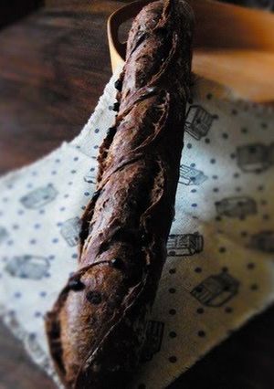 A picture of Black Baguette (Homemade Sourdough Starter Version).