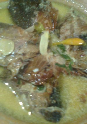 Foto resep Ikan Asap Masak Santan Bumbu iris (simpel)