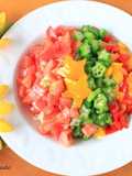 Tomato and Okra Milky Way Somen Noodles for Tanabata