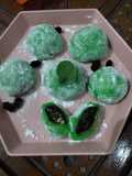 Mochi Pandan isi Coklat Kacang
