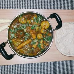 Masala baby corn curry A picture of Masala baby corn curry.