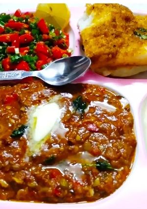 A picture of Tawa Bhaji Pav.
