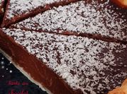 Une photo de tarte au chocolat