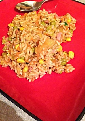 A picture of Pineapple Fried Rice.