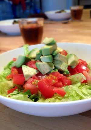 A picture of Simple avocado salad.
