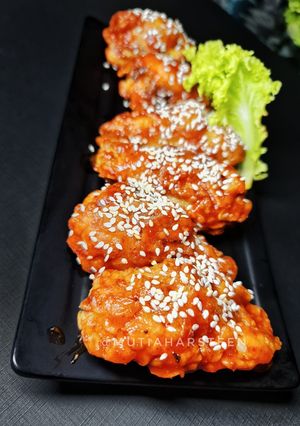 Foto resep Chicken wings with gochujang sauce