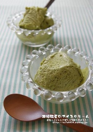 A picture of Richness! Matcha Ice Cream.