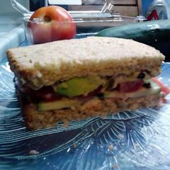 A picture of Cucumber, Avocado & Tomato Sandwich.