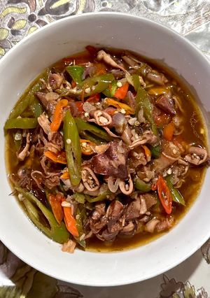 Foto resep Cumi Asin Kuah Asam