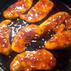 A picture of Orange chicken.
