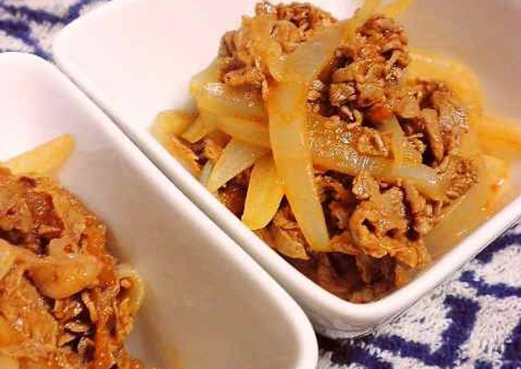 Easiest Way to Prepare Ultimate Marinated Beef and Onions