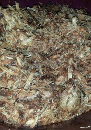 A picture of pulled pork.