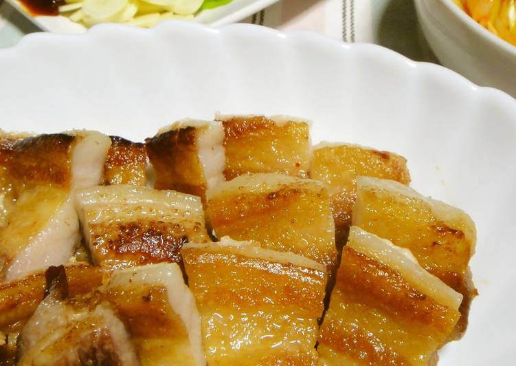 Recipe of Ultimate Easy Samgyeopsal in a Frying Pan