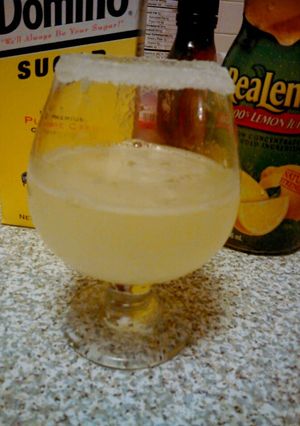 A picture of Stacey Lemon drop drink.