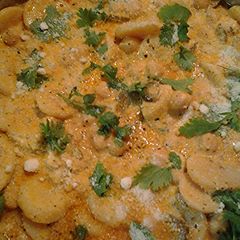 A picture of Potatoe chickpeas breakfast.