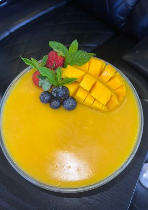 صورة لوصفة كيكة المانجو الباردة | ترافل مانجو 🤤🥭