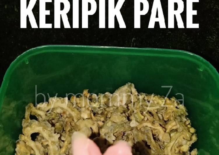 Langkah Menyiapkan Keripik pare no pahit👌🏻 yang mudah