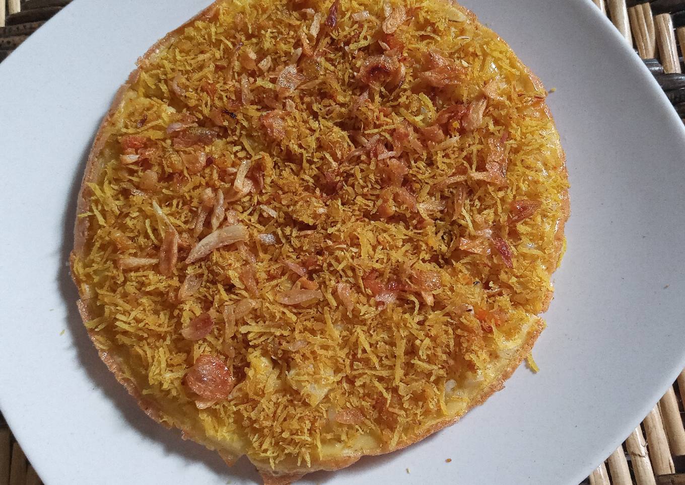 Kerak telur nasi sisa