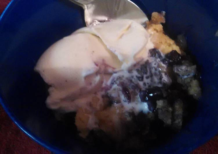 Steps to Make Perfect Blueberry dump cake