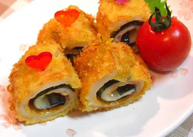 Recipe of Award-winning Deep Fried Chikuwa Fish Stick, Nori Seaweed and Cheese