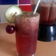 A picture of Vickys Cherry Cucumber Coolers, GF DF EF SF NF.