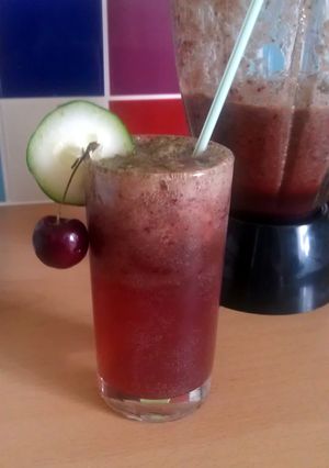 A picture of Vickys Cherry Cucumber Coolers, GF DF EF SF NF.