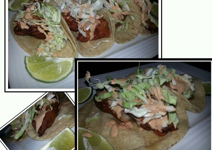 Easy Yummy Mexican Cuisine Gorda's Cali style beer battered fish tacos