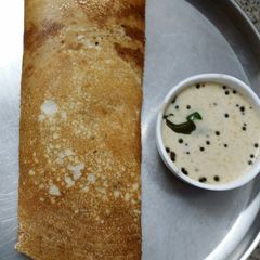 A picture of Dosa (indian pancakes).