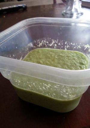 A picture of Serrano chili verde con Tomatillos.