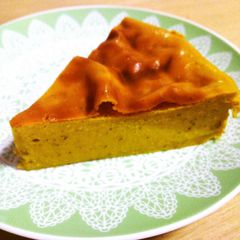A picture of Healthy With Tofu! Easy Kabocha Squash Pudding Cake.