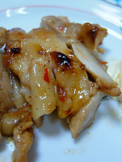 A picture of Sautéed Chicken Marinated in Sweet Chili Sauce.