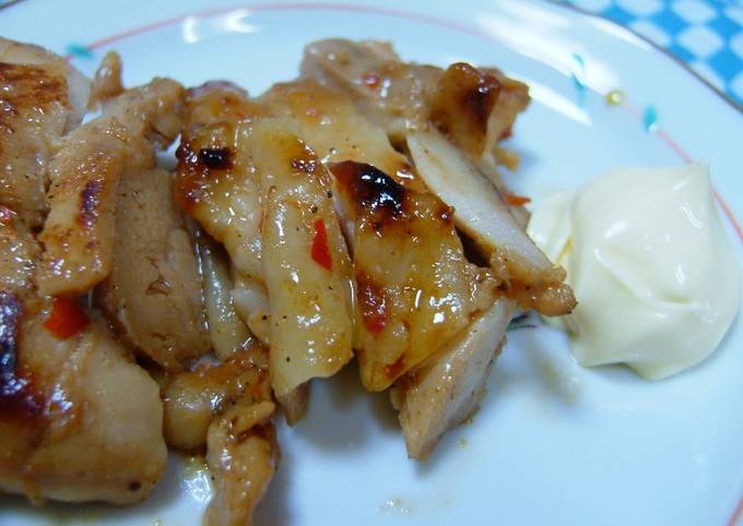 Sautéed Chicken Marinated in Sweet Chili Sauce