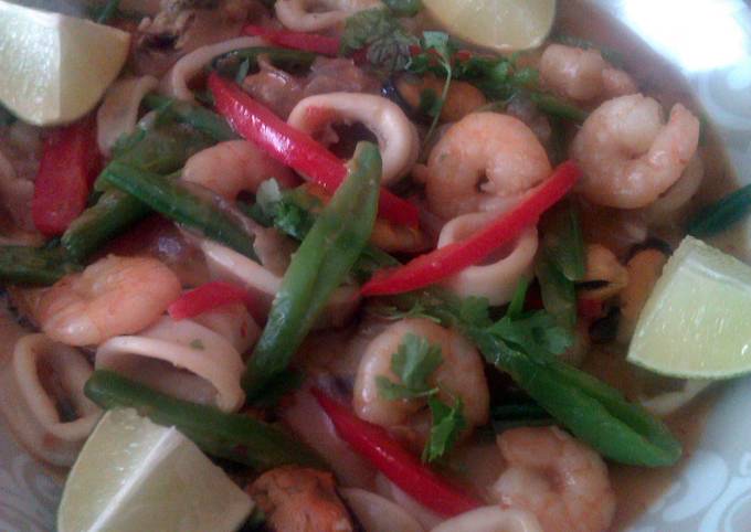 Steps to Prepare Favorite Vickys Thai-Style Seafood Curry, GF DF EF SF NF