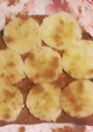 A picture of Sprouted Grain Toast Almond Butter Banana and Cinnamon.