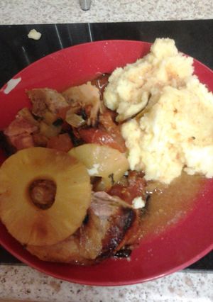 A picture of Moes Sweet and Sour Belly Pork Roast.