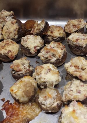 A picture of The Best Stuffed Mushrooms.