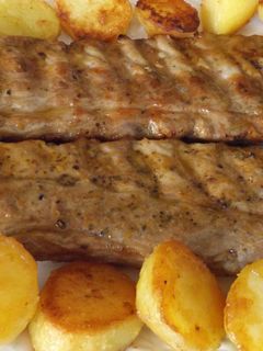 Una foto de Costillar de cerdo al horno rápido