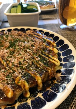 A picture of Stays Soft Even When Cold! Yam-Packed Okonomiyaki.