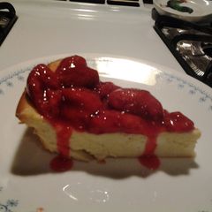 A picture of Crustless Cheesecake Pie.