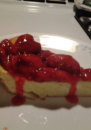 A picture of Crustless Cheesecake Pie.