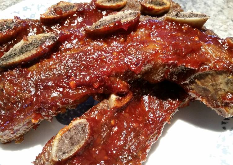 Recipe: Delicious Jason&#39;s Tangy Ribs