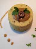 Flan di topinambur con salsa di acciughe