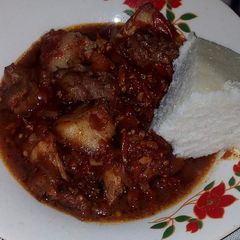 A picture of Pork stew.