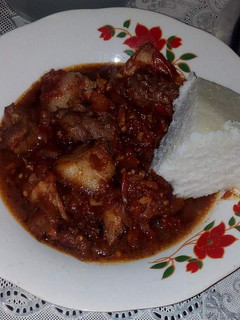 A picture of Pork stew.